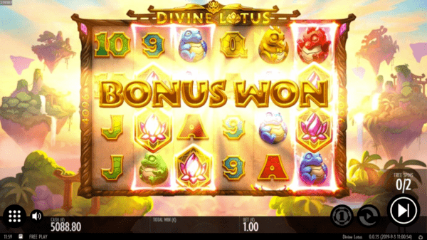 Бонусная игра divine lotus